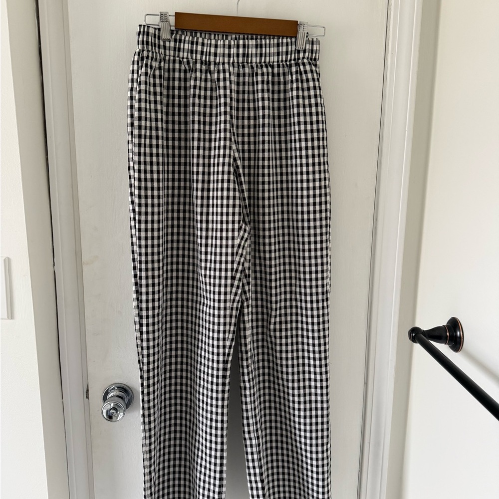 The Native One NWT Black and White Gingham lounge pants